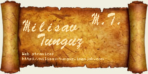 Milisav Tunguz vizit kartica